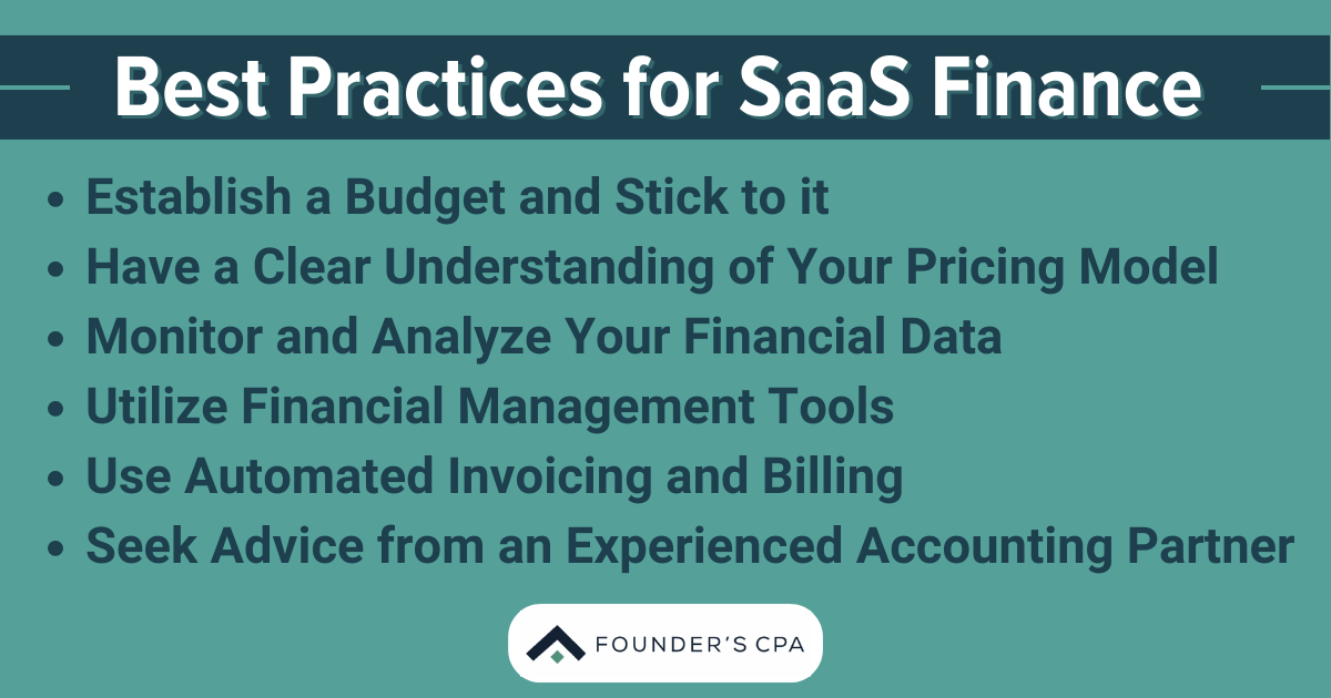 Saas Finance Best Practices For Founders Saas Finance Best Practices For Founders
